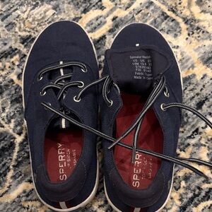 Sperry Kids Navy Canvas Casual Sneakers